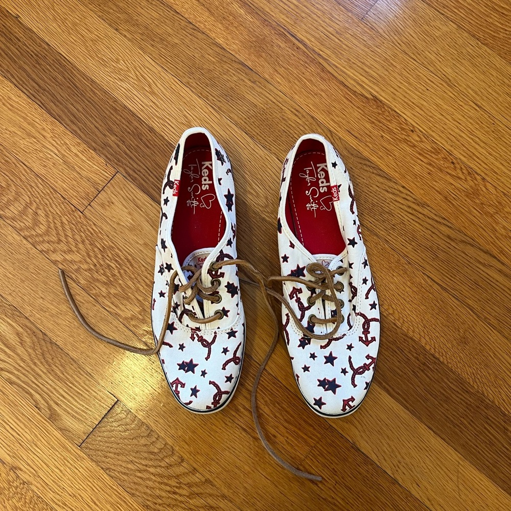 Taylor Swift X Keds Nautical Theme sneakers special laces no charm 8.5